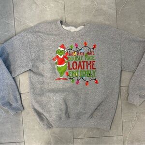 Gray Grinch Christmas Sweatshirt